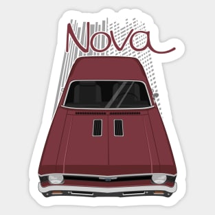 Chevrolet Nova 1969 - 1972 - maroon Sticker